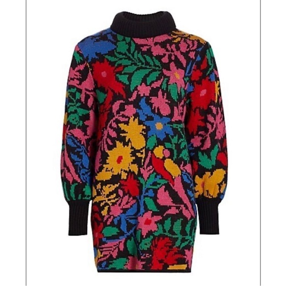 Farm Rio Sweater Dress, NWT - Picture 4 of 11